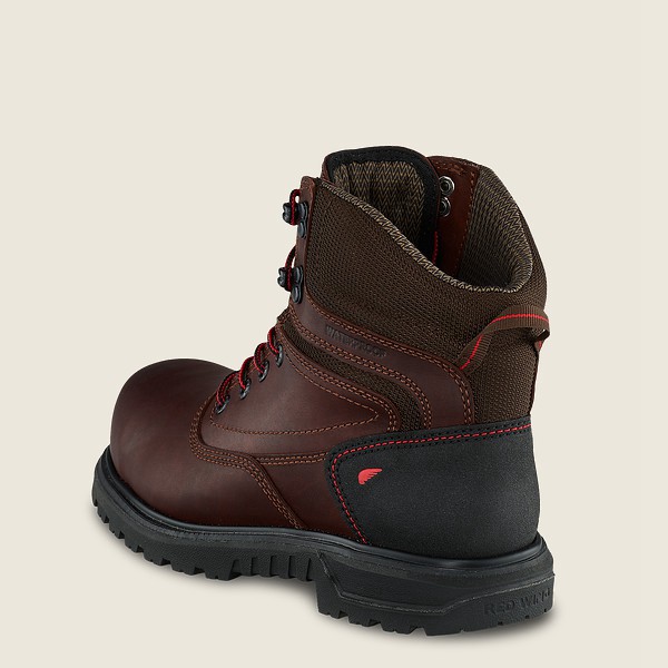 Red Wing Work Boots Brnr Xp - 6-inch Waterproof Safety Toe - Brown/Black - Womens QGU580692